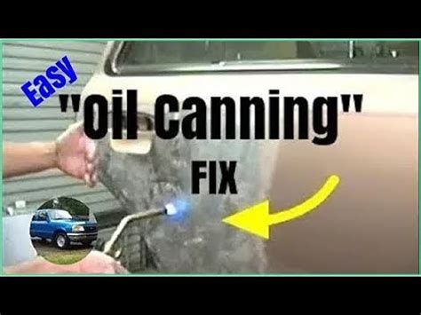 sheet metal oil canning|how to fix oil canning.